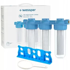   Wessper TripleMax 1″ filtru în trei etape cu trei inserții de 10″