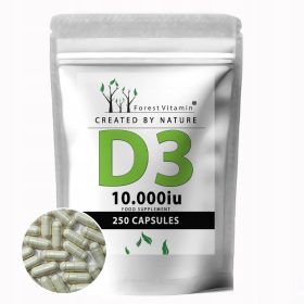   Supliment Alimentar Forest Vitamin® cu Vitamina D3 10.000 IU - 250 Capsule