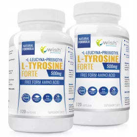   L-Tyrosine Forte 500mg + L-Leucina + Prebiotyc - Supliment Alimentar pentru Vitalitate și Concentrare