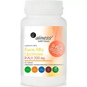 Supliment Aliness R-ALA Acid Alfa-Liponic 200mg - 60 Tablete