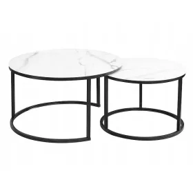  Bancă rotundă Signal ATLANTA 80 x 80 x 45cm albă