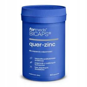   Supliment ForMeds BICAPS Quer-zinc - Witamina C, Extracție Perełkowiec Japonez și Zinc, 60 Capsule