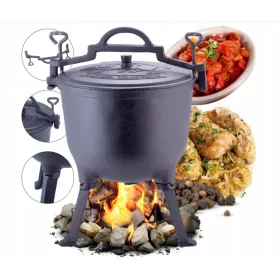    ghiveci de vanatoare ghiveci din fonta pentru foc de tabara in picioare 4L KAMILLE
