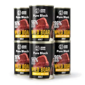    John Dog Pure Black hrana pentru mistreti mono adulti 6x400g