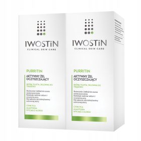   IWOSTIN PURRITIN Gel Activ de Curățare a Feței pentru Piei Acneice, 150 ml