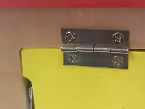 Casă educațională din lemn cu picior mic, cu încuietori Casă compactă de blocare WADLIWY