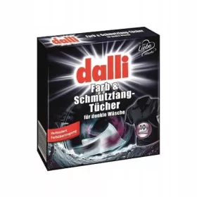    Șervețele de spălat din țesătură de culoare închisă DALLI împotriva vopsirii hainelor, 10 buc