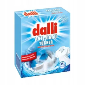    Șervețele de spălat din țesătură albă DALLI împotriva alunirii hainelor 3x 15 buc