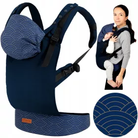  Marsupiu Momi Collet, bleumarin