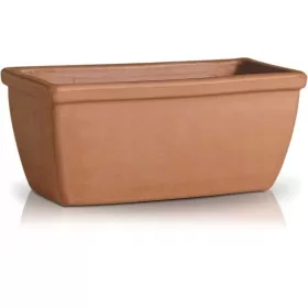    Ghiveci Polnix 43 cm x 19 x 17 cm diametru 19 cm ceramica nuante de maro si bej