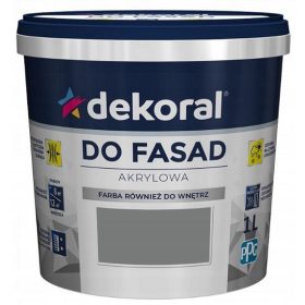  Vopsea acrilica de fatada Dekoral 5 l GRAPHITE mat