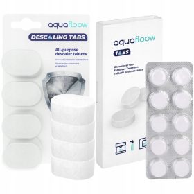    Tablete de detartrare Aquafloow AF53 4 bucati + Tablete de curatare pentru espressor Aquafloow AF50 10 bucati.