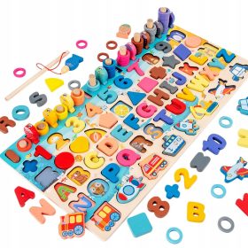  MONTESSORI BAIN TRAINING PUZZLE PESTI NUMERE LITERE