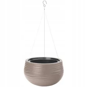    Ghiveci Form-Plastic 32 cm x 32 x 20 cm diametru 32 cm plastic nuante de maro si bej