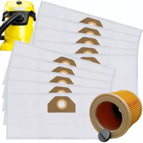    10x SACI FILTRE PENTRU ASPIRATOR KARCHER WD3 SE4001 WD2 PLUS KWD V-17 V-15 V12