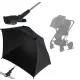  Umbrela pentru carucior bebelus Titanium, 70 cm, neagra