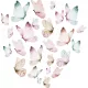  Autocolante pentru copii Set Fluturi pastel