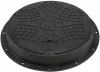 Capac BabylonPlast A15B6080C1 cu cadru 800 mm și deschidere 600 mm, PE negru