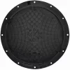 Capac BabylonPlast A15B6080C1 cu cadru 800 mm și deschidere 600 mm, PE negru