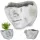  Ghiveci de flori Duwen 20 cm x 22 x 13 cm diametru 22 cm ceramica nuante de gri si argintiu