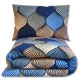 Set complet de lenjerie pentru pat din bumbac 100%, dimensiunea 160x200 cm cu 2 perne 70x80 cm