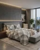 Lenjerie de pat din bumbac Krata 1002, 160 × 200 cm, 3 piese
