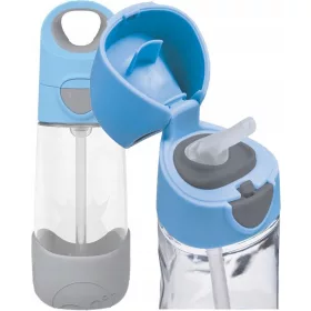  B.Box sticla de apa tritan cu paie, roz, 450 ml