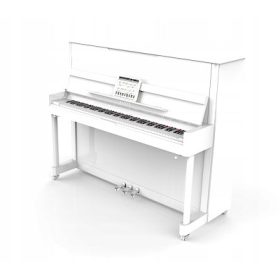  pian educațional alb cu un sistem de joc silentios