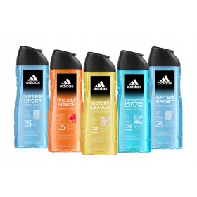    Gel de duș 3 în 1 Adidas After Sport pentru bărbați, 400 ml