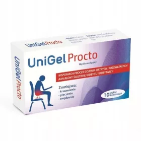  UniGel Procto 10 supozitoare HEMORROIZI ANAL FIBS