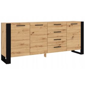   Bim Furniture Nuka comodă 197 x 45 x 87cm stejar artizanal mat