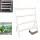  Ghiveci 95 cm x 45 x 100 cm, diametru 63 cm, plastic alb