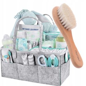    Geanta organizator carucior Piambo 7398 + perie Piambo, bej si maro