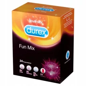  Prezervative din latex Durex Fun Mix, 24 buc