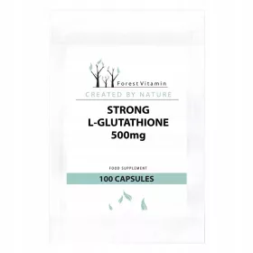   FOREST VITAMIN Strong L-Glutathione 500mg – Supliment Puternic Antioxidant, 100 Capsule