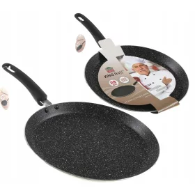    Kinghoff Tigaie Clatite Tigaie pentru Clatite, Oua si Clatite, 28 cm, Marmura