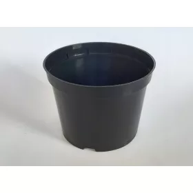    Ghiveci PSGR 19 cm x 19 x 15 cm, diametru 19 cm, plastic negru