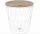  Masa cu cos rotund KAJST 38 x 38 x 40cm neagra