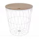  Masa cu cos rotund KAJST 38 x 38 x 40cm neagra