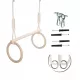  Inele de gimnastică MAMOI pentru copii, Leagăn ringo stick reglabil + cârlig