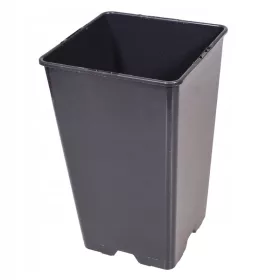    Ghiveci Edoniczki.pl 12 x 19,5 cm, diametru 12 cm, plastic, negru