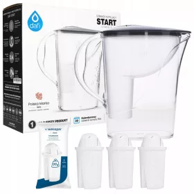    Dafi Start Classic ulcior cu filtru 2,4 l argintiu/gri + 3× Filtru pentru ulcior Wessper Aquaclassic Standard 1 buc.