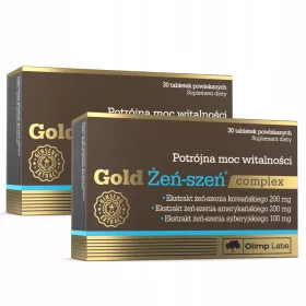   Complex de Ginseng OLIMP Gold - Vitalitate și Rezistență Îmbunătățită, 60 Tablete