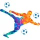  Autocolante de perete fotbal pentru copii și băieți