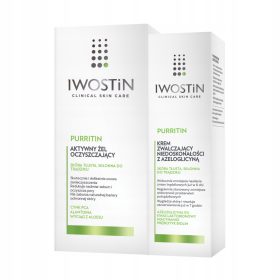   Set IWOSTIN PURRITIN: Gel și Cremă pentru Îngrijirea Pielii Predispuse la Acnee