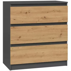  Comoda TopEshop Malwa 70 x 40 x 75cm antracit mat