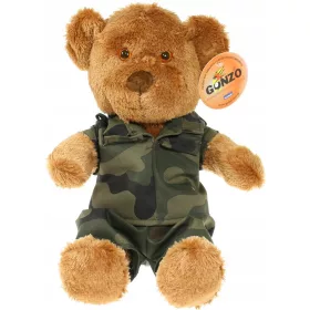  Mascota ursuleț militar soldat - 33 cm