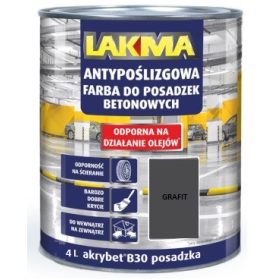  Vopsea acrilica Lakma pentru beton 4 l GRAPHITE mat