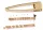 SET ȘAPCE + CLIP DECORATIVE ȘIP, AUR, 5 BUC