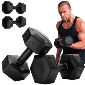  gantere bituminoase fixe Be4Sport 2x 5 kg
